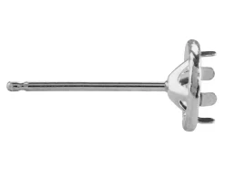 9ct White Gold Halo Setting Lightweight 5mm