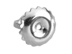 18ct White Gold Medium Threaded Scroll, 100% Recycled Gold