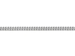 18ct White Gold 1.0mm Diamond Cut Curb Chain 18