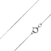 9ct White Gold 0.5mm Diamond Cut Curb Chain 18"/45cm Unhallmarked