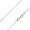 9ct White Gold 0.9mm Diamond Cut Curb Chain 16"/40cm Hallmarked