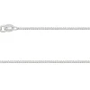18ct White Gold 1.4mm Diamond Cut Curb Chain 18"/45cm Hallmarked