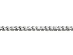 18ct White Gold 1.4mm Franco Chain 18