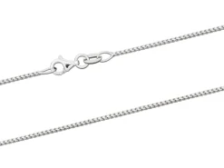 18ct White Gold 1.4mm Franco Chain 16"/40cm Hallmarked