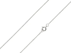 9ct White Gold 1.5mm Prince Of Wales Rope Chain 18"/45cm Unhallmarked