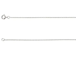 9ct White Gold 1.5mm Prince Of Wales Rope Chain 18"/45cm Unhallmarked