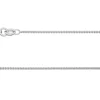 18ct White Gold 1.0mm Round Spiga Chain 16"/40cm Hallmarked