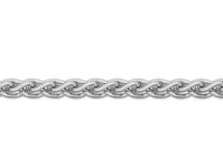 18ct White Gold 1.5mm Round Spiga Chain 16