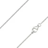 18ct White Gold 1.1mm Round Trace Chain 18"/45cm Hallmarked