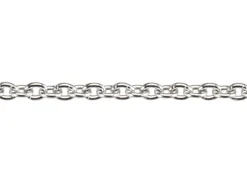 18ct White Gold 1.1mm Round Trace Chain 18