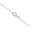 18ct White Gold 1.7mm Trace Safety Chain For Necklet With Bolt Ring 7.0cm/2.8", 100% Recycled Gold
