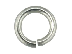 9ct White Gold Open Jump Ring Heavy 4mm 100% Recycled Gold