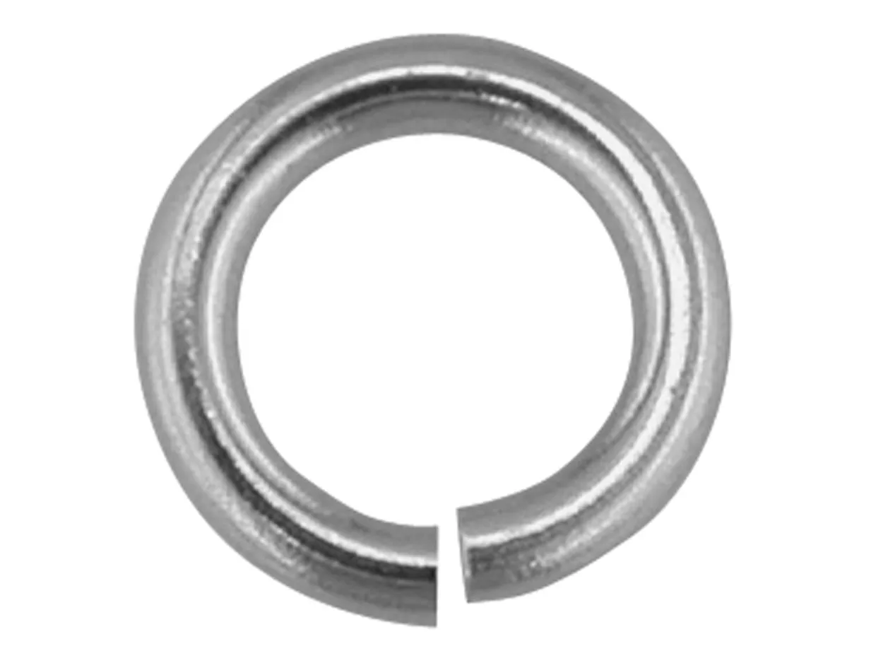 18ct White Gold Open Jump Ring Heavy 3.8mm 100% Recycled Gold