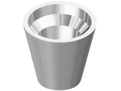 9ct White Gold Plain Rubover Collet 5.0mm Medium/heavy