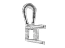 18ct White Gold Round Double Gallery 4 Claw Pendant 50pt