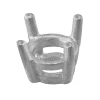 18ct White Gold Round Double Gallery Collet 5.5mm