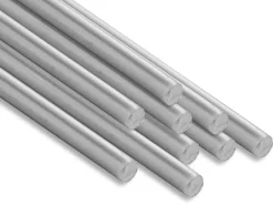 9ct White Gold Round Pin Wire 1.00mm Fully Hard, Straight Lengths, 100% Recycled Gold