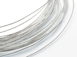 18ct White Gold Round Pin Wire 1.50mm Fully Hard, Coils, 100% Recycled Gold