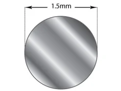 18ct White Gold Round Pin Wire 1.50mm Fully Hard, Coils, 100% Recycled Gold