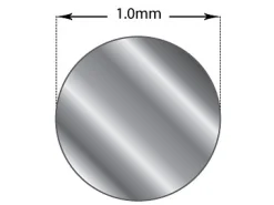 18ct White Gold Round Pin Wire 1.00mm Fully Hard, Coils, 100% Recycled Gold