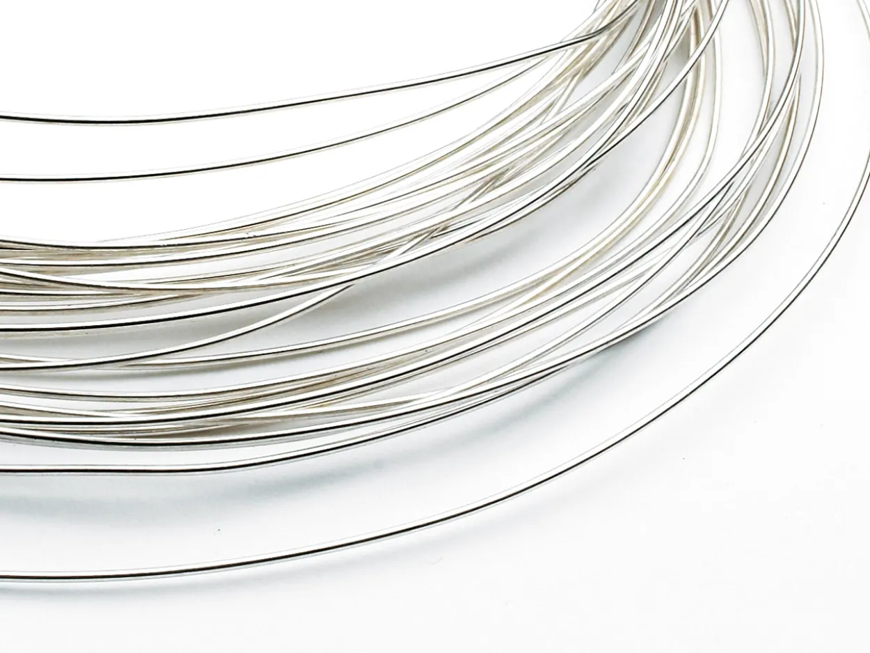 9ct White Gold Round Wire 0.70mm, 100% Recycled Gold