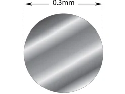 18ct White Gold Round Wire 0.30mm, 100% Recycled Gold