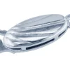9ct White Gold 1 Row Oval Patterned Clasp, 12.00mm X 5.70mm