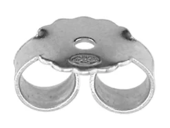 18ct White Gold Scroll Large, 100% Recycled Gold