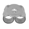 18ct White Gold Scroll Large With Fluted Edge, 100% Recycled Gold