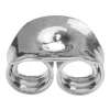18ct White Gold Scroll Small