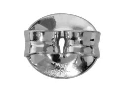 18ct White Gold Scroll Small