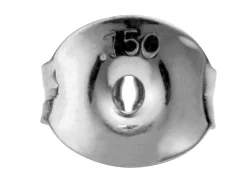 18ct White Gold Scroll Small