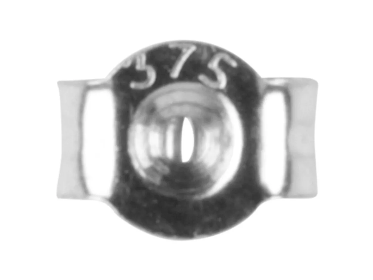 9ct White Gold Scroll Small Pack of 6, 100% Recycled Gold