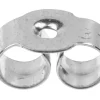 9ct White Gold Scroll Small, 100% Recycled Gold