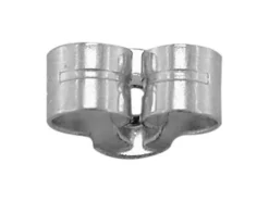 9ct White Gold Scroll Small, 100% Recycled Gold