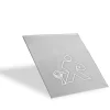 9ct White Gold Solder Panel Medium 1g, 100% Recycled Gold