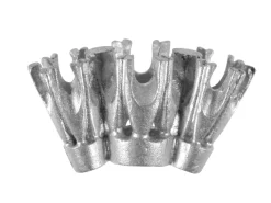 18ct White Gold 3 Stone Head 1x4mm/2x3.25mm