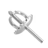 18ct White Gold Threaded French Wire And Scroll Medium-weight, 100% Recycled Gold