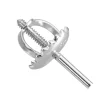 9ct White Gold Threaded Wire And Scroll Medium-weight, 100% Recycled Gold