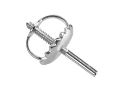 9ct White Gold Threaded Wire And Scroll Medium-weight, 100% Recycled Gold