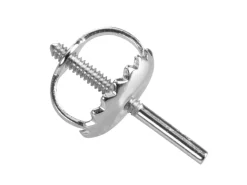 9ct White Gold Threaded Wire And Scroll Heavyweight, 100% Recycled Gold