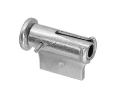 18ct White Gold Tube Brooch Catch 6mm Side Opening