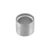 9ct White Gold Tube Setting 4.6mm Semi Finished Cast Collet, 100% Recycled Gold