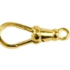 9ct Yellow Gold Albert 21mm Fixed Top Closed Eyelet