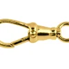 9ct Yellow Gold Albert Swivel 23mm Open Ring