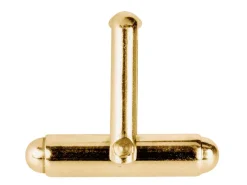 9ct Yellow Gold Assembled Cuff Link Fitting Round Bar With U Arm Plain