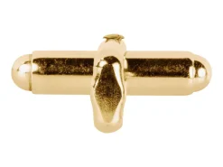 9ct Yellow Gold Assembled Cuff Link Fitting Round Bar With U Arm Plain