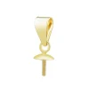 9ct Yellow Gold Bail With 3mm Thread Cup