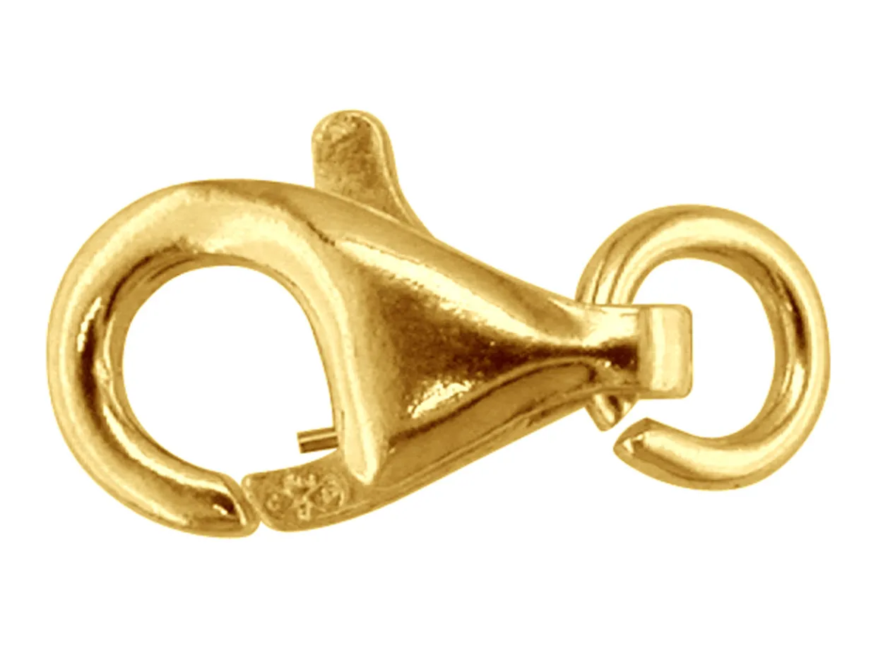 18ct Yellow Gold Baroque And Jump Ring Trigger 8mm