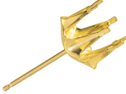 9ct Yellow Gold Buttercup Claw Earring 4mm